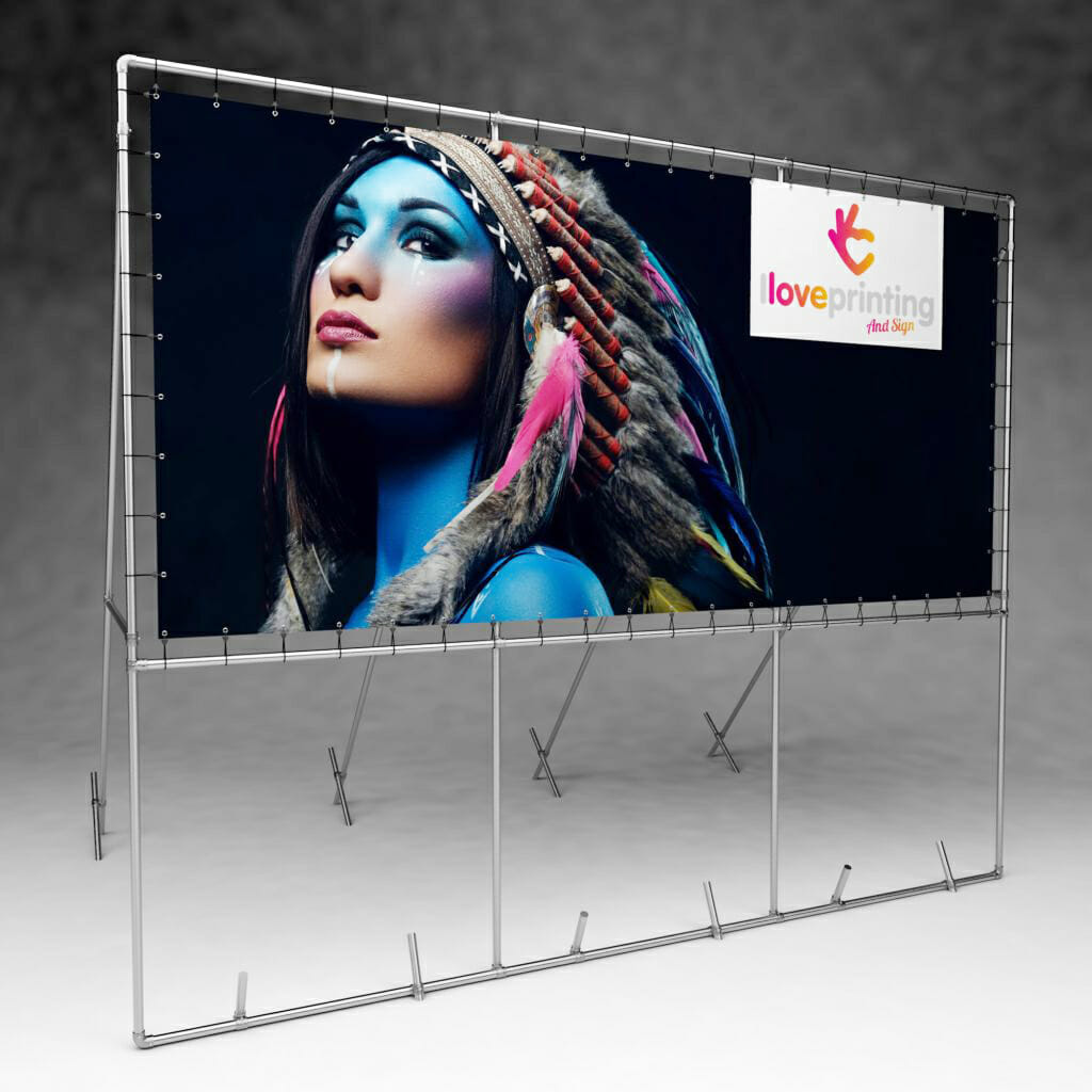 Vrijstaand frame outdoor - TopSpandoek.com